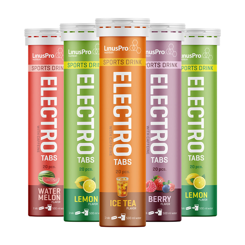 LinusPro Elektrolyt Tabs (3x20 stk)  -  Reducerer træthed og udmattelse | Hurtig hydrering