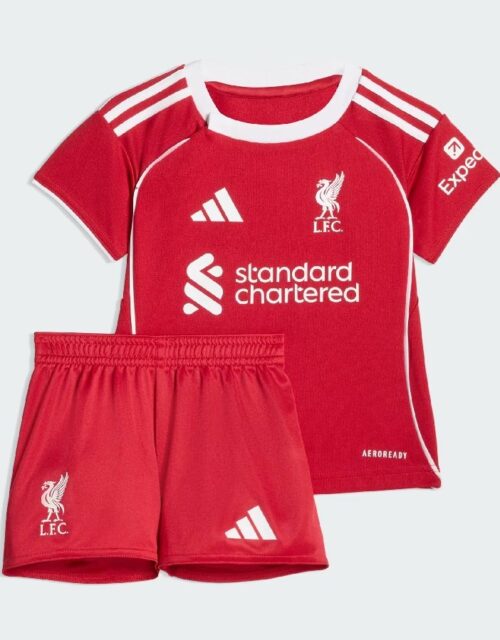 Liverpool home kit 2025/26 - baby-68 Rød