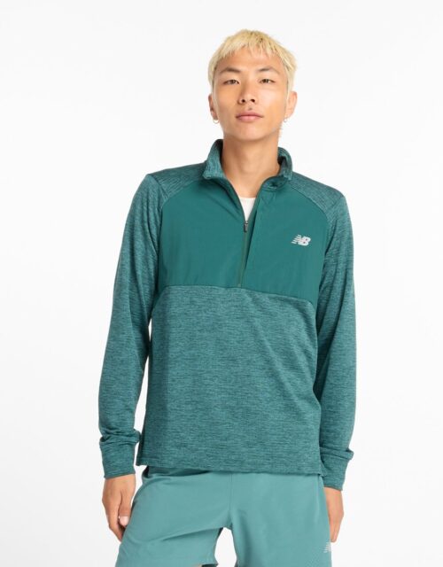 New Balance Athletics Heat Grid Half-Zip Midlayer Herre