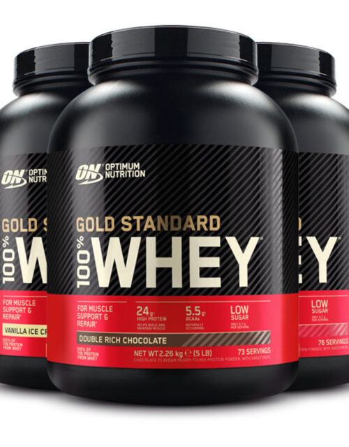 Optimum Nutrition Whey (2270g)  -  Førsteklasses Gold Standard proteinpulver | Højt proteinindhold
