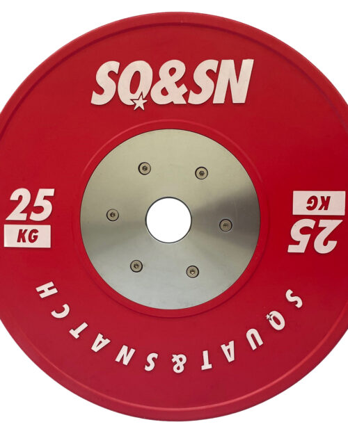 SQ&SN Competition Bumper Plate 25 kg Red